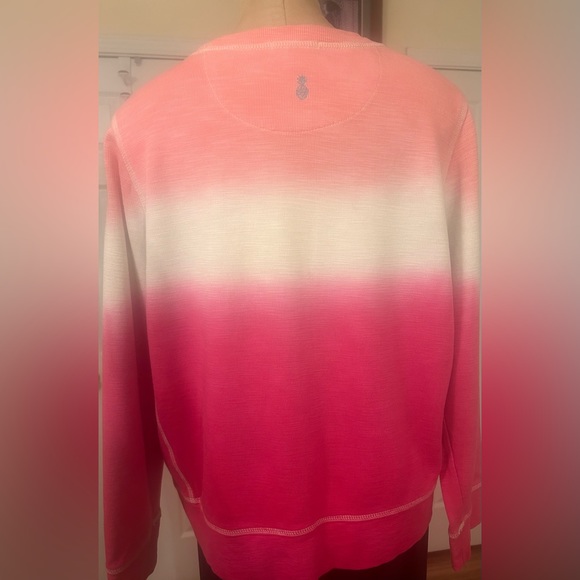 *SOLD*Tommy Bahama Tobago Ombré Pink Sweatshirt - Picture 8 of 13